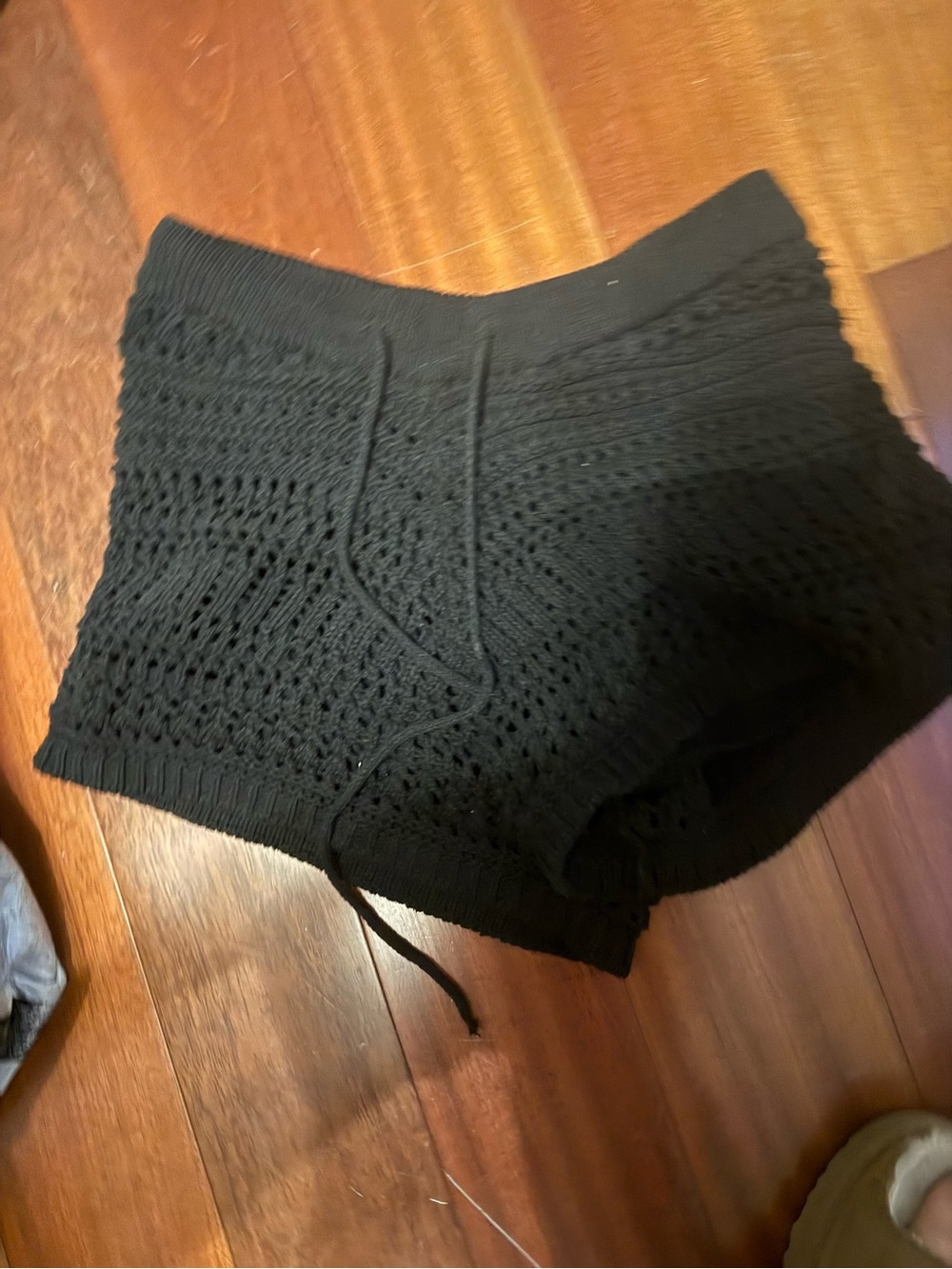 Zara Black Knit Drawstring Women's Shorts never worn